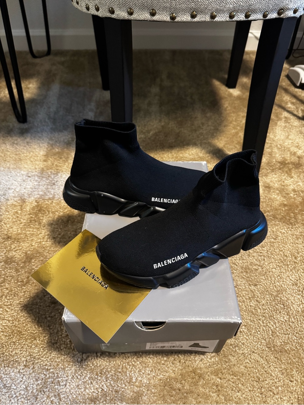 Balenciaga Black Knit Sock Sneaker